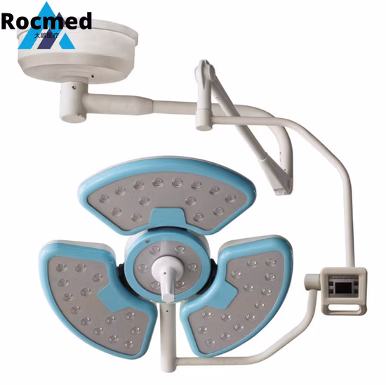 Medical Light Hospital and Clinic Ceiling Type LED Surgical Light with Two Lamp Heads