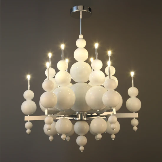 Moderner dekorativer Ilfari Tears Candle Balls Kronleuchter